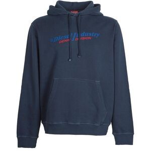 Diesel Mens Industry Denim Division Hoodie / Navy Blue